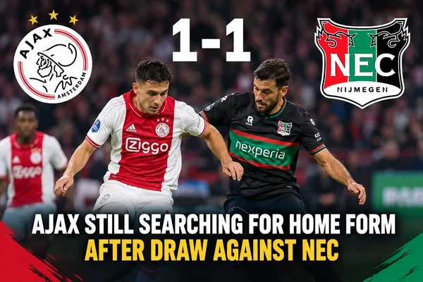 Ajax vs NEC Ajax Still Searching for Home Form After Draw Against NEC