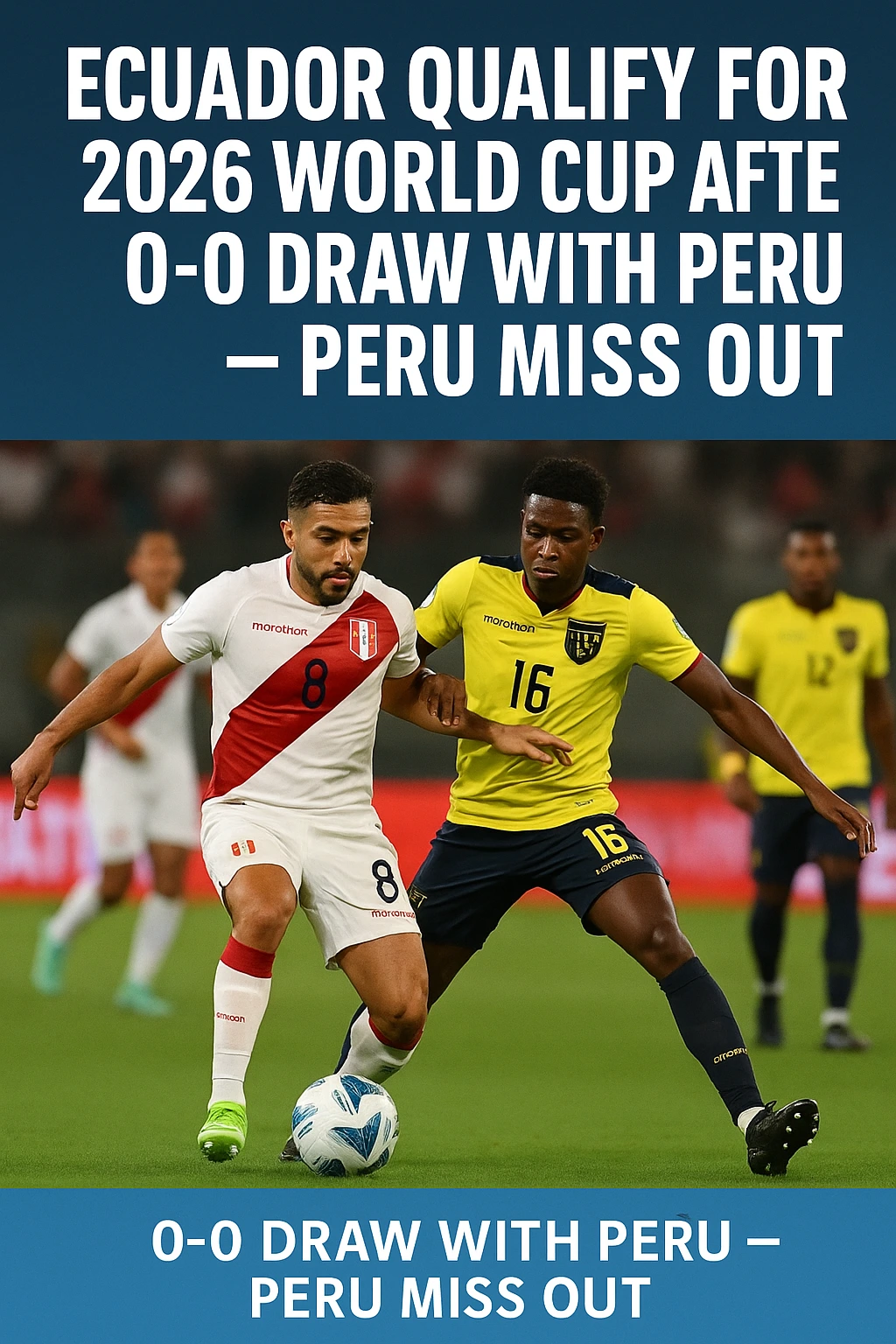 Ecuador Qualify for 2026 World Cup After 0-0 Draw With Peru — Peru Miss Out