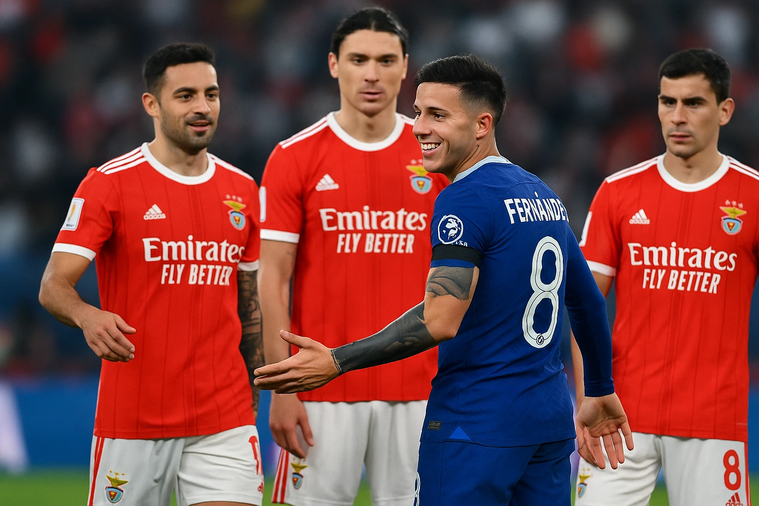 Enzo Fernandez Reunites with Former Team Benfica