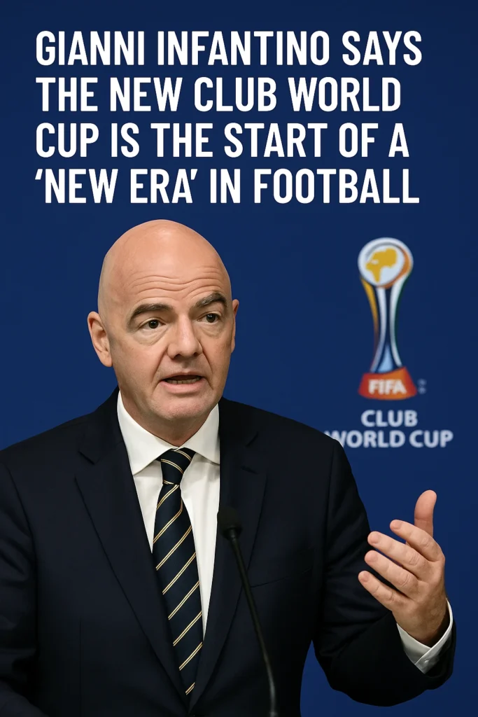 Gianni Infantino Says the New FIFA Club World Cup Is the Start of a “New Era” in Football