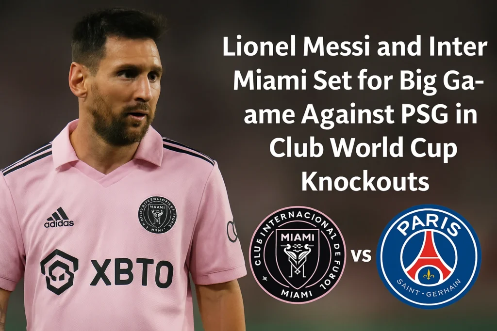 Lionel Messi and Inter Miami Set for Big Game Against PSG in Club World Cup Knockouts