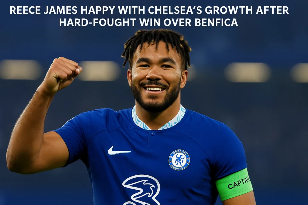 Reece James Celebrates Chelsea Victory