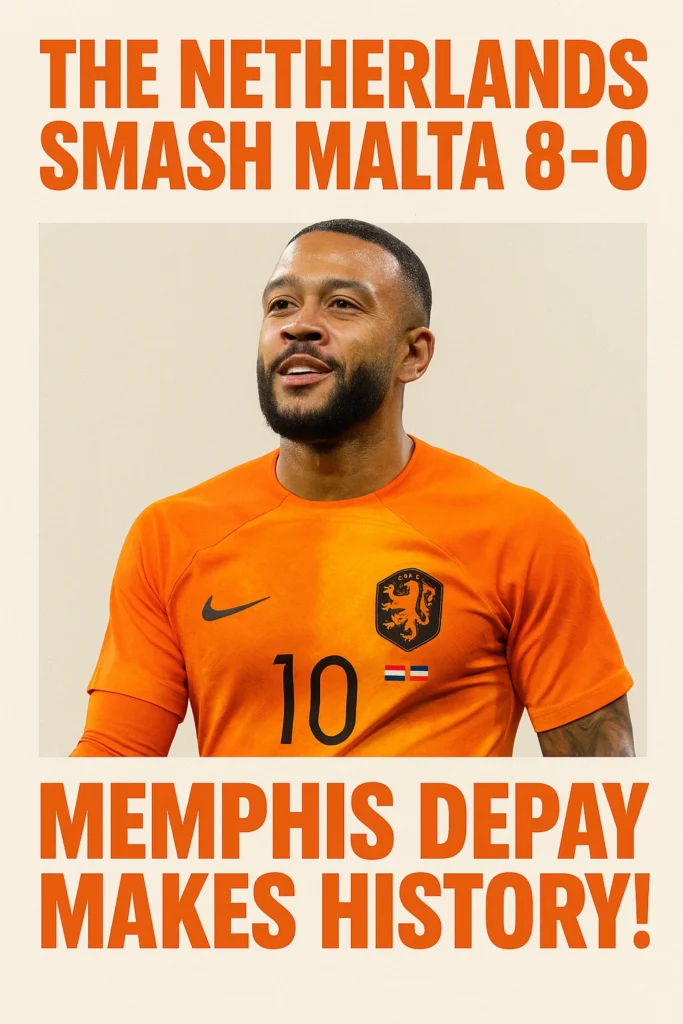 The Netherlands Smash Malta 8-0 Memphis Depay Makes History