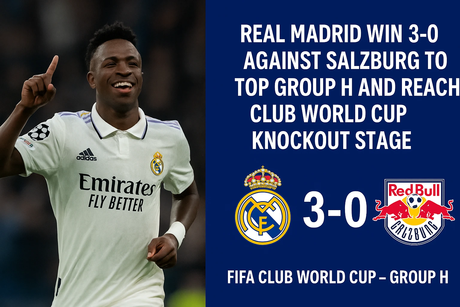 Vinícius Celebrates Real Madrid Victory