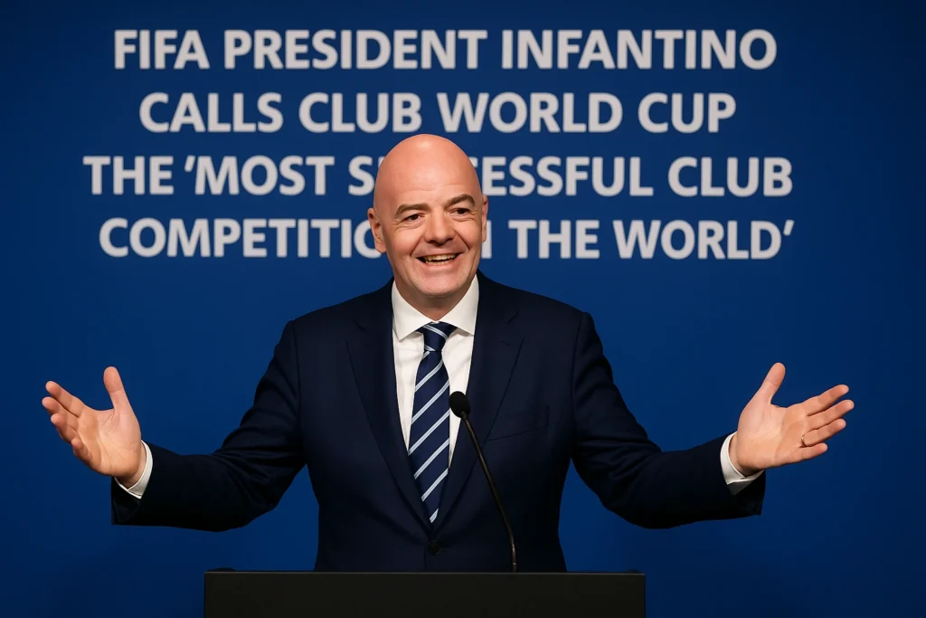 FIFA President Infantino Calls Club World Cup the "Most Successful Club Competition in the World"