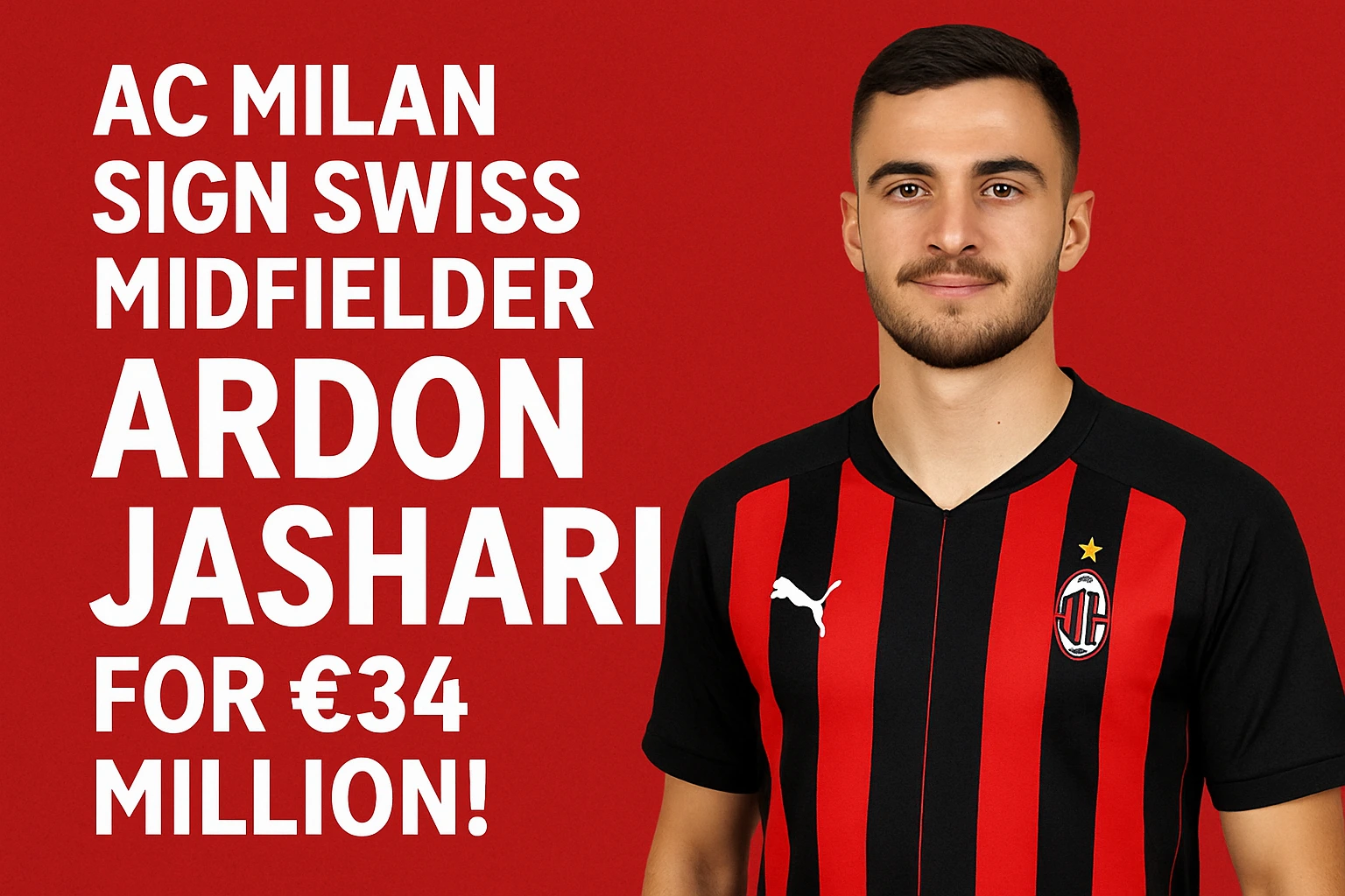AC Milan Sign Swiss Midfielder Ardon Jashari for €34 Million!