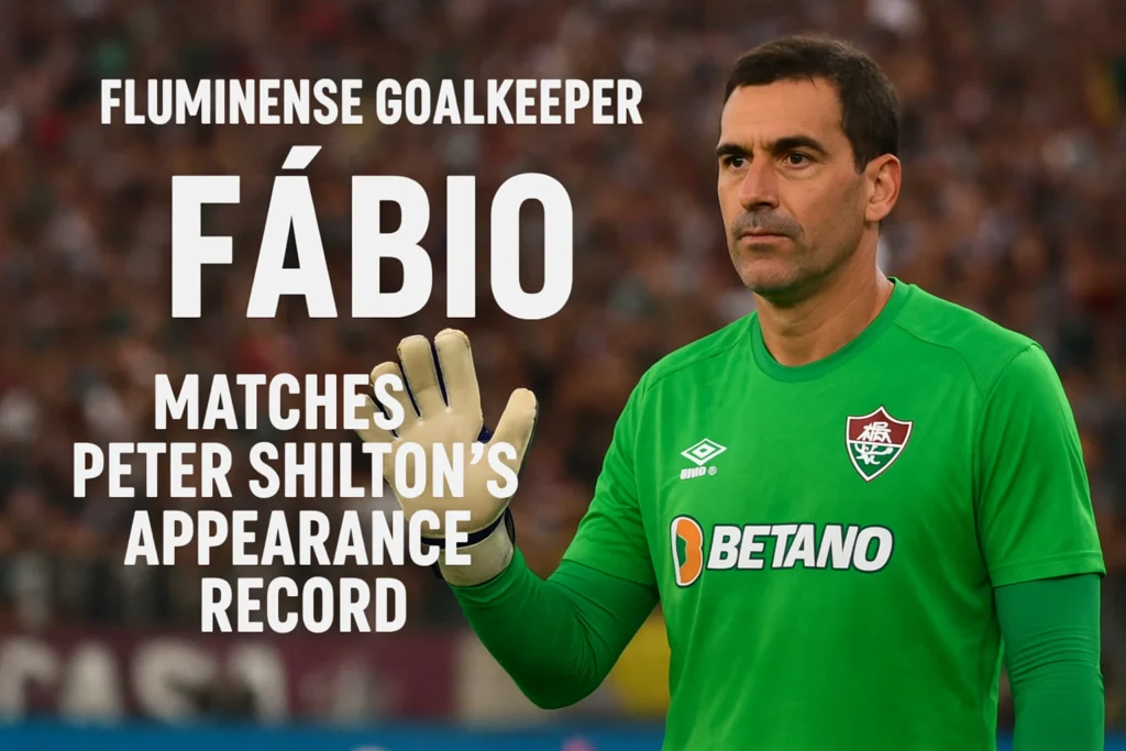 Fluminense Goalkeeper Fábio Matches Peter Shilton’s Appearance Record