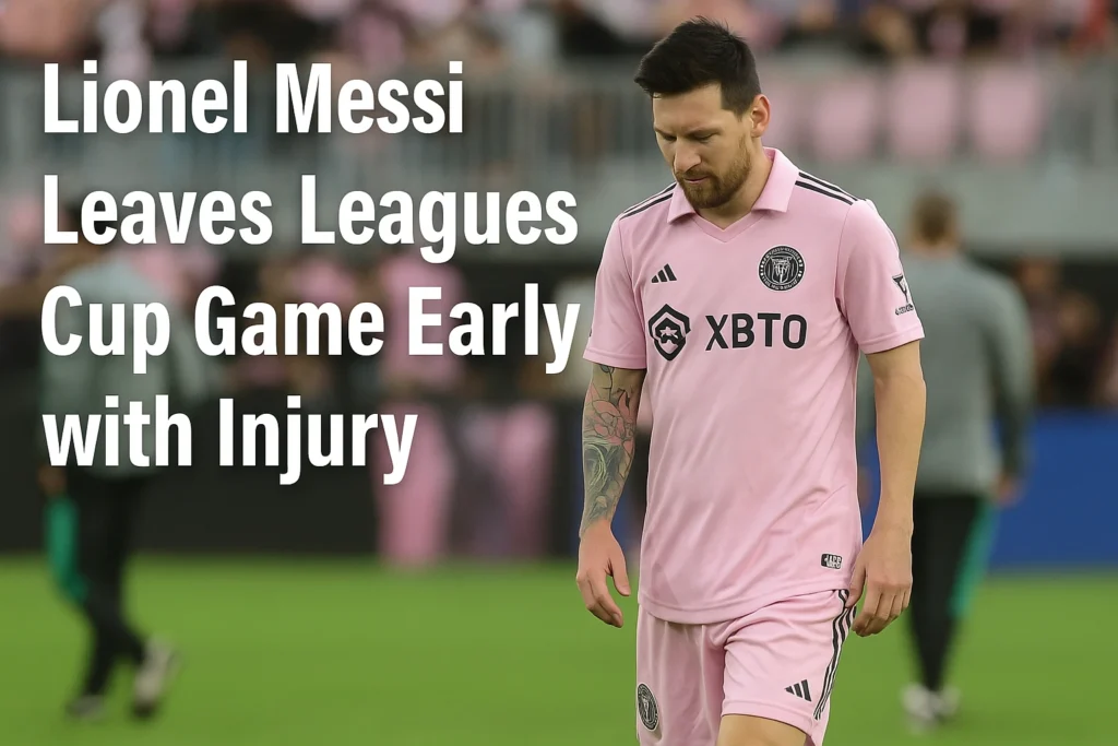 Lionel Messi Leaves Leagues Cup Game Early with Injury