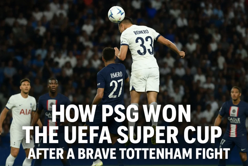 PSG Won the UEFA Super Cup After a Brave Tottenham Fight