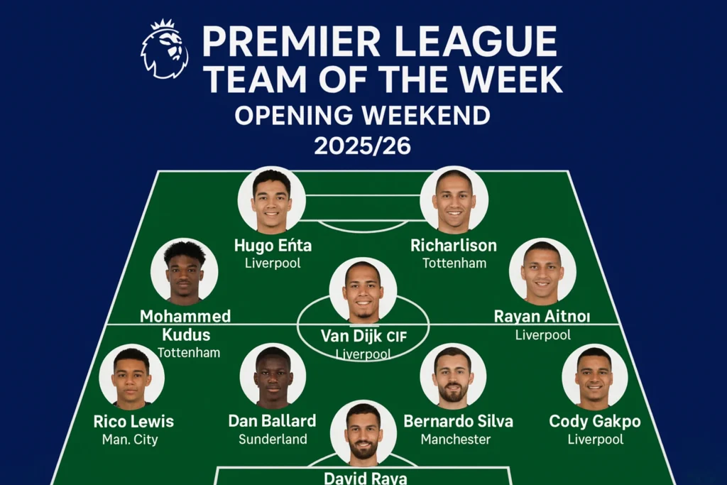 Premier League Team of the Week Ekitike and Richarlison Shine on Opening Weekend