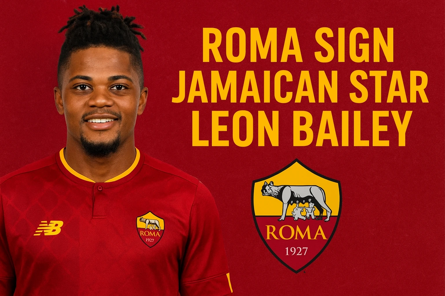 Roma Sign Jamaican Star Leon Bailey on Loan from Aston Villa