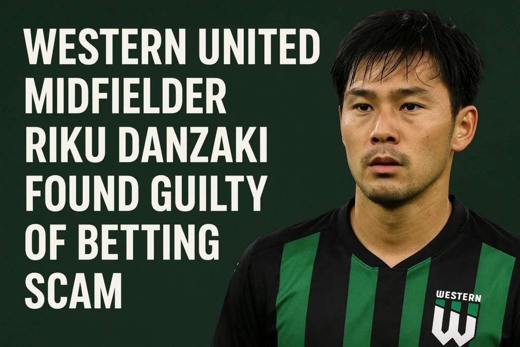 Western United Midfielder Riku Danzaki Found Guilty of Betting Scam