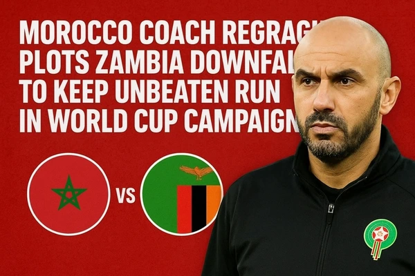 Morocco Coach Regragui Plots Zambia Downfall to Keep Unbeaten Run in World Cup Campaign