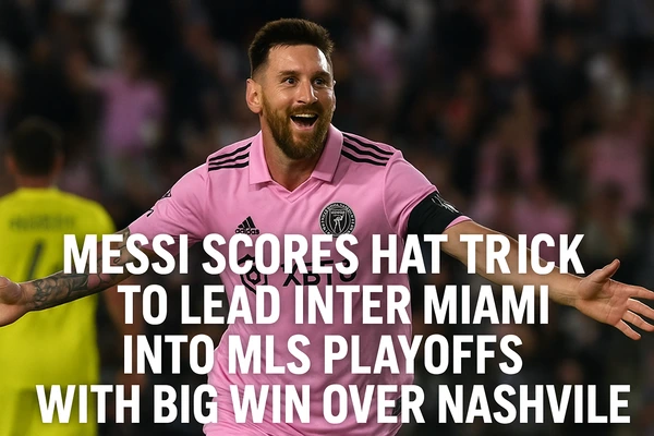 Lionel Messi Scores Hat Trick to Lead Inter Miami Into MLS Playoffs with Big Win Over Nashville