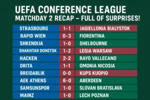 UEFA Conference League Matchday 2 Recap – Full of Surprises!