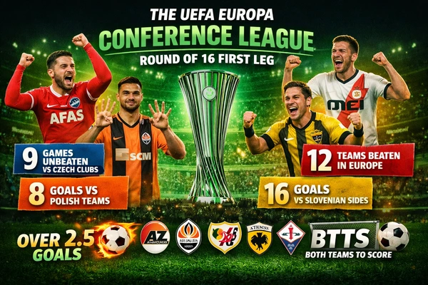 The UEFA Europa Conference League round of 16 first-leg matches