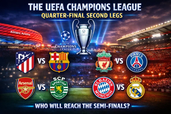 The UEFA Champions League quarter-final second legs are here